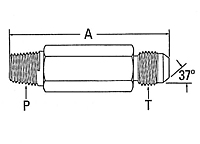 202114 Male Pipe to Male JIC